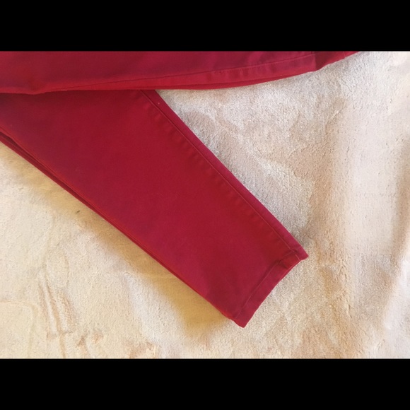 LN Red High Rise Jeggings Size 8 29” - Picture 3 of 7